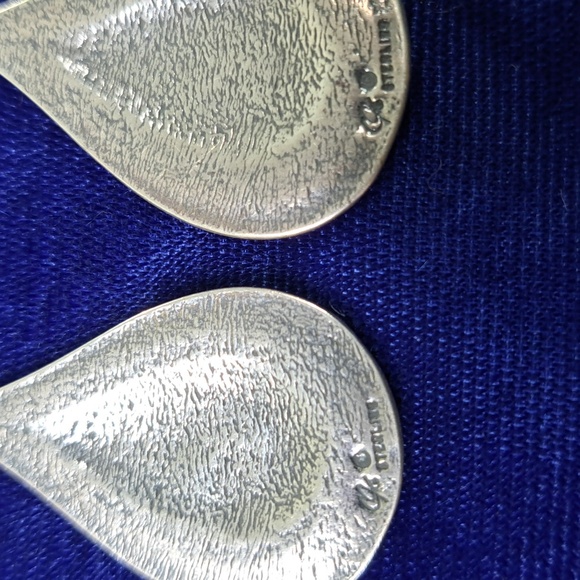 Tear Drop Dangle Earrings Sterling Silver Earrings - Picture 5 of 13